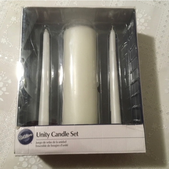 🆕 Wilton Unity Candle Set, White, New - Picture 1 of 2